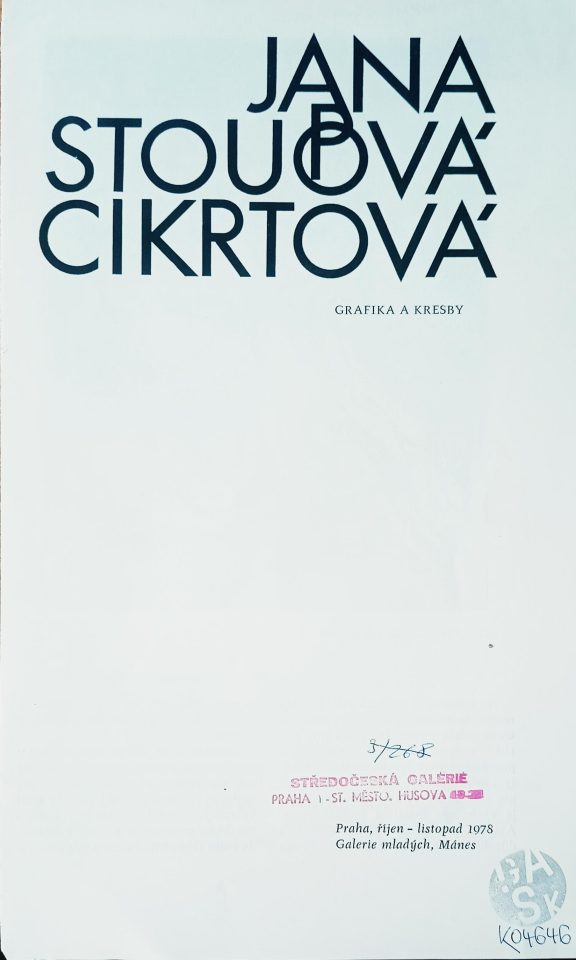 Jana Stoupová Cikrtová – Grafika a kresby