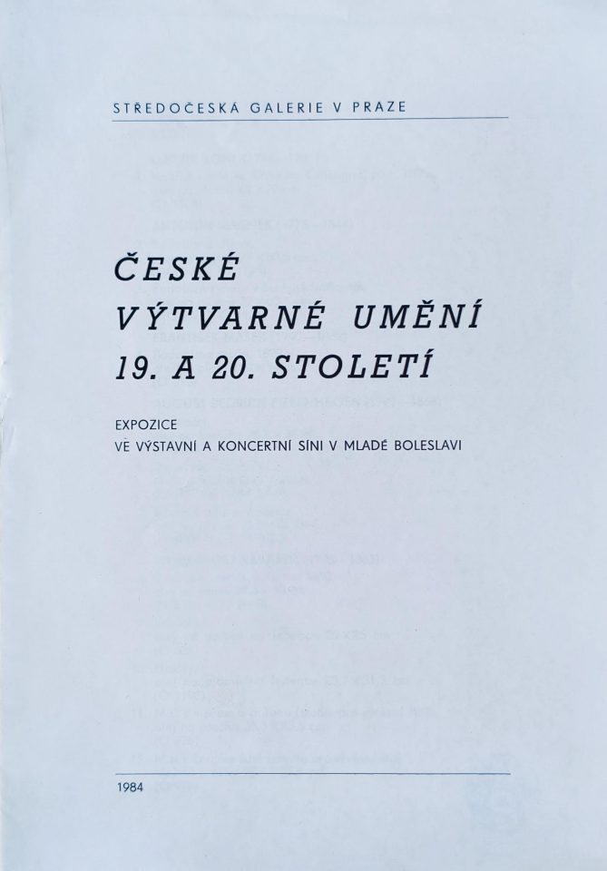 České výtvarné umění 19.&nbsp;a&nbsp;20.&nbsp;století