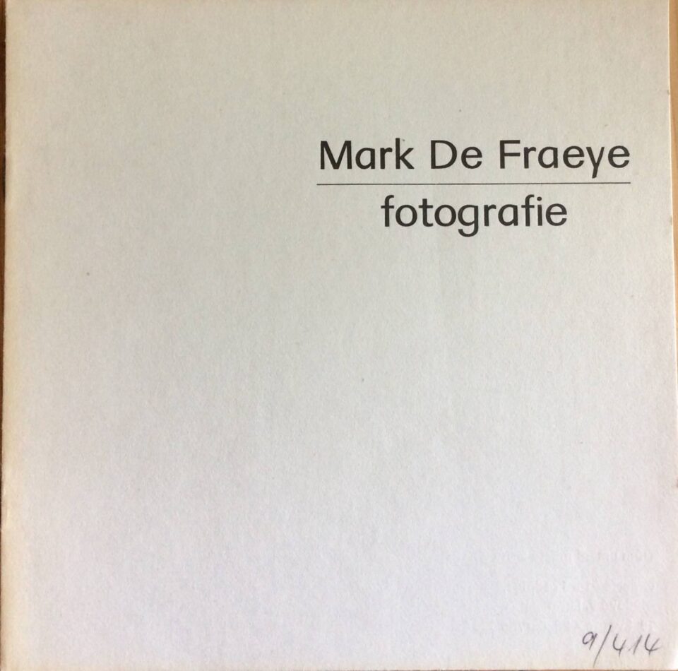 Mark De Fraeye – fotografie