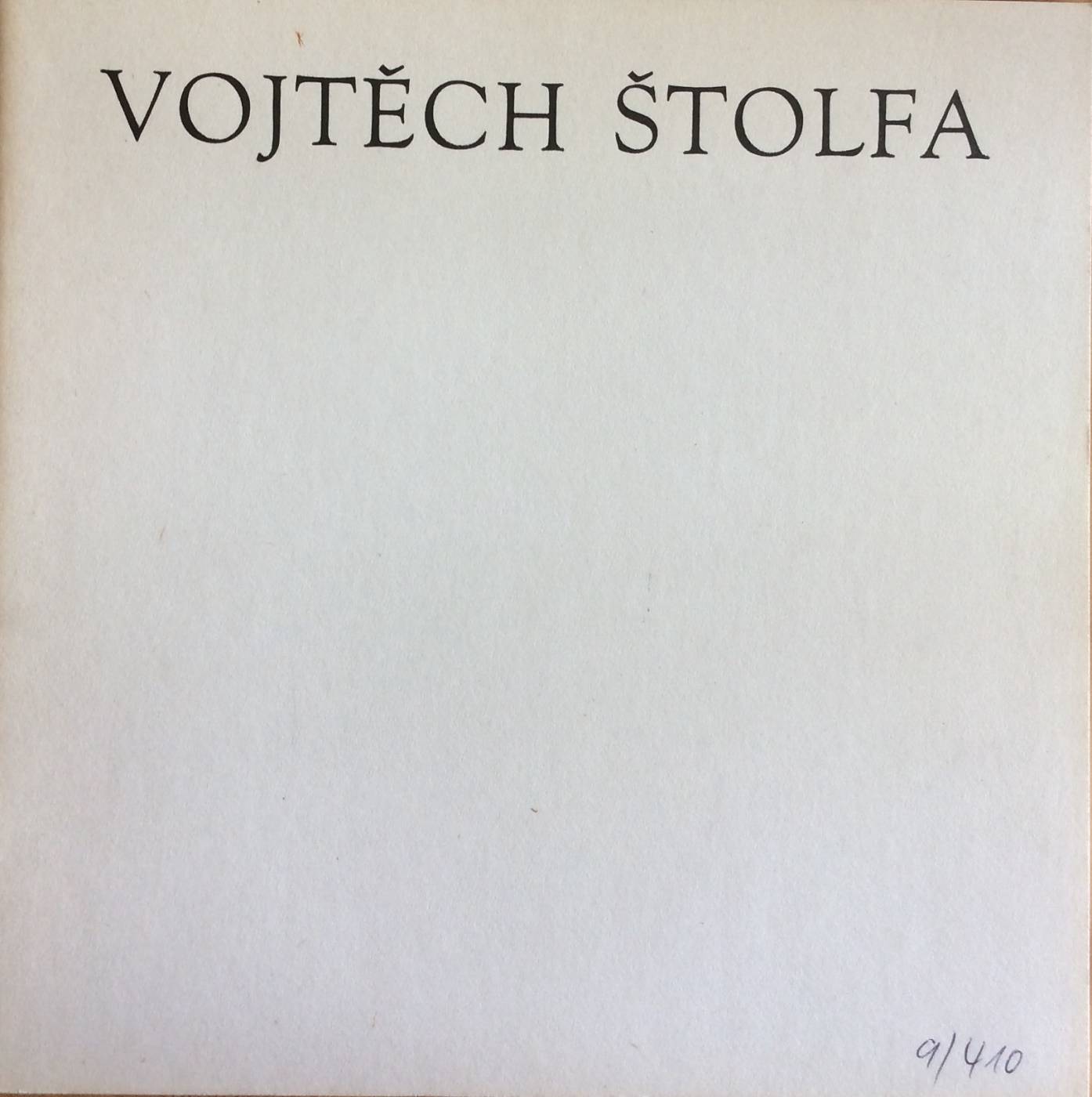 Vojtěch Štolfa – scénografie