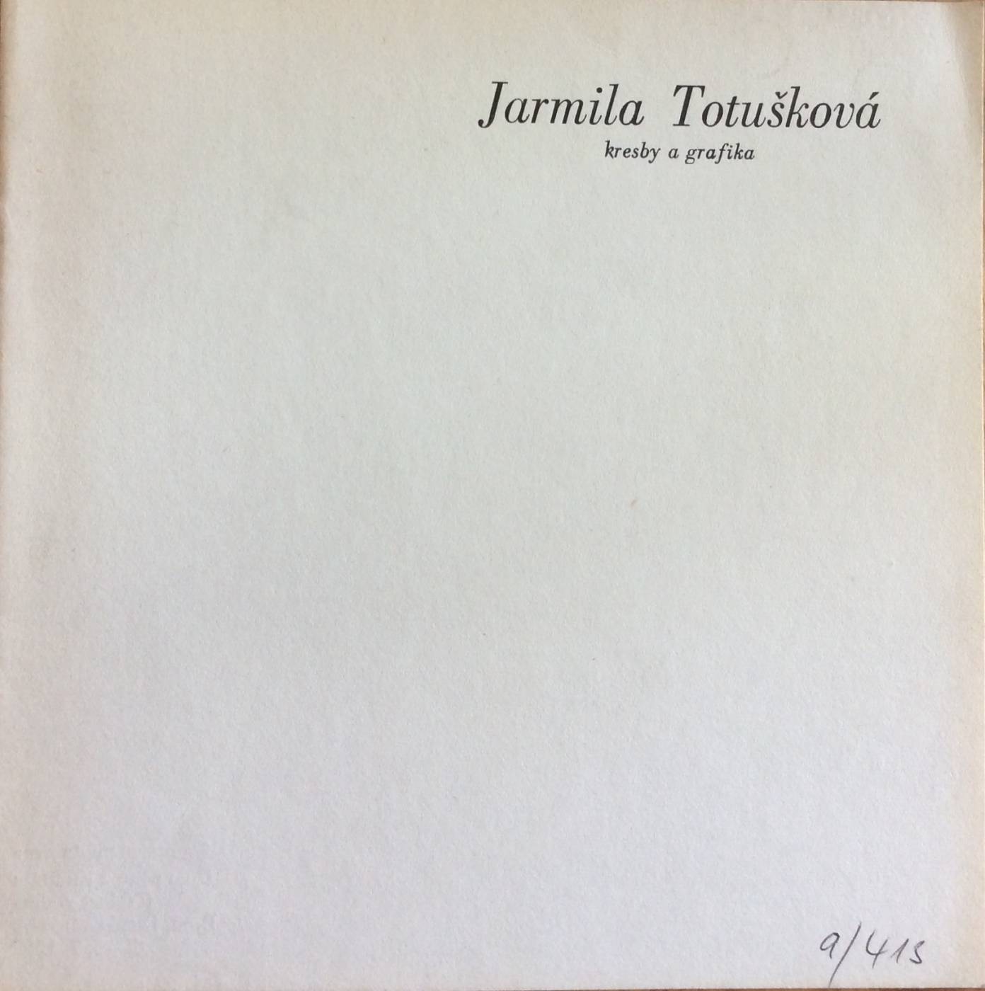 Jarmila Tatušková – kresby a grafika