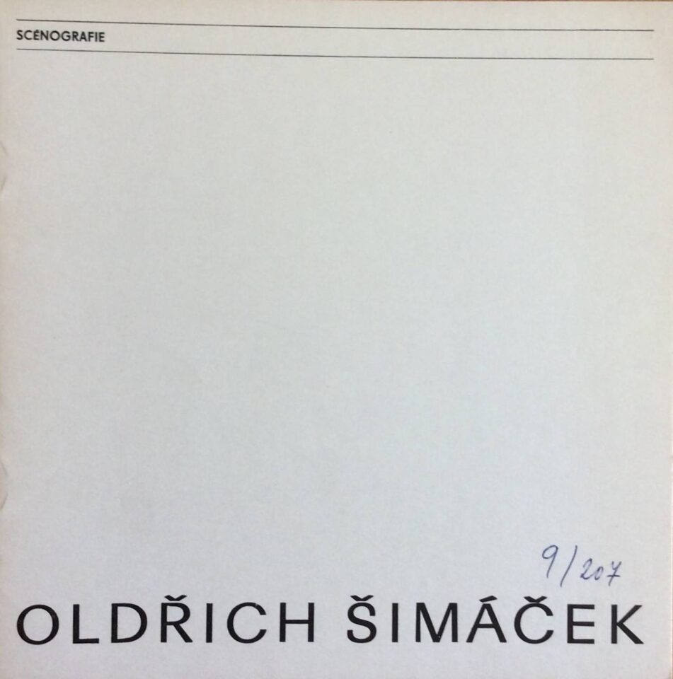Oldřich šimáček – scénografie