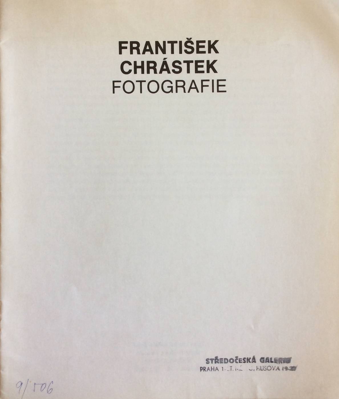 František Chrástek – fotografie