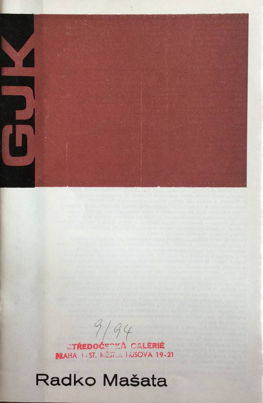 Radko Mašata – obrazy 1970 – 75