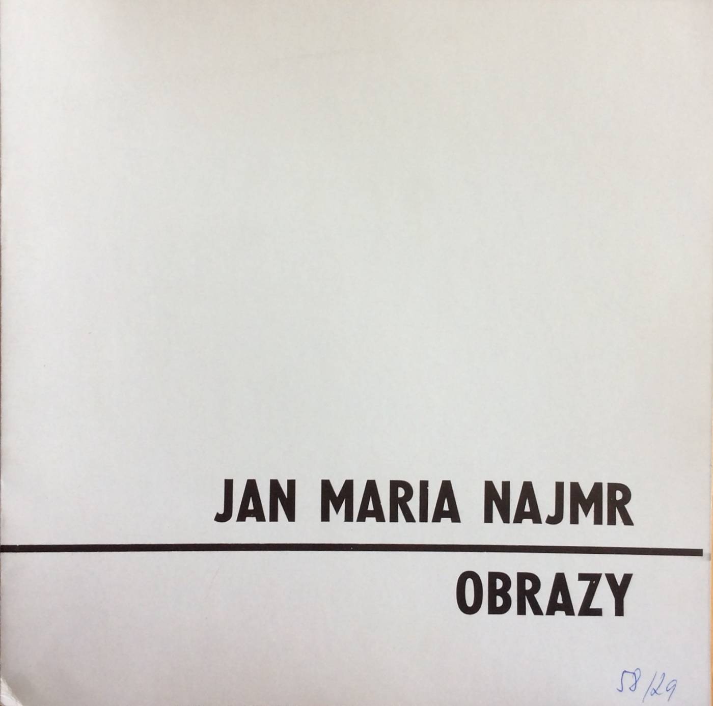 Jan Maria Najmr – obrazy