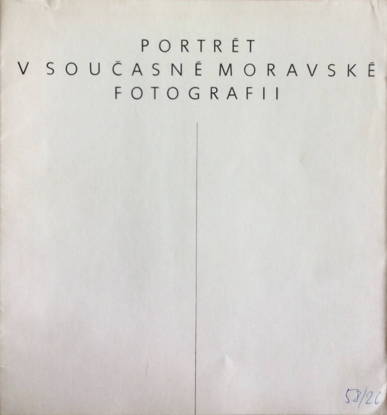 Portrét v současné moravské fotografii