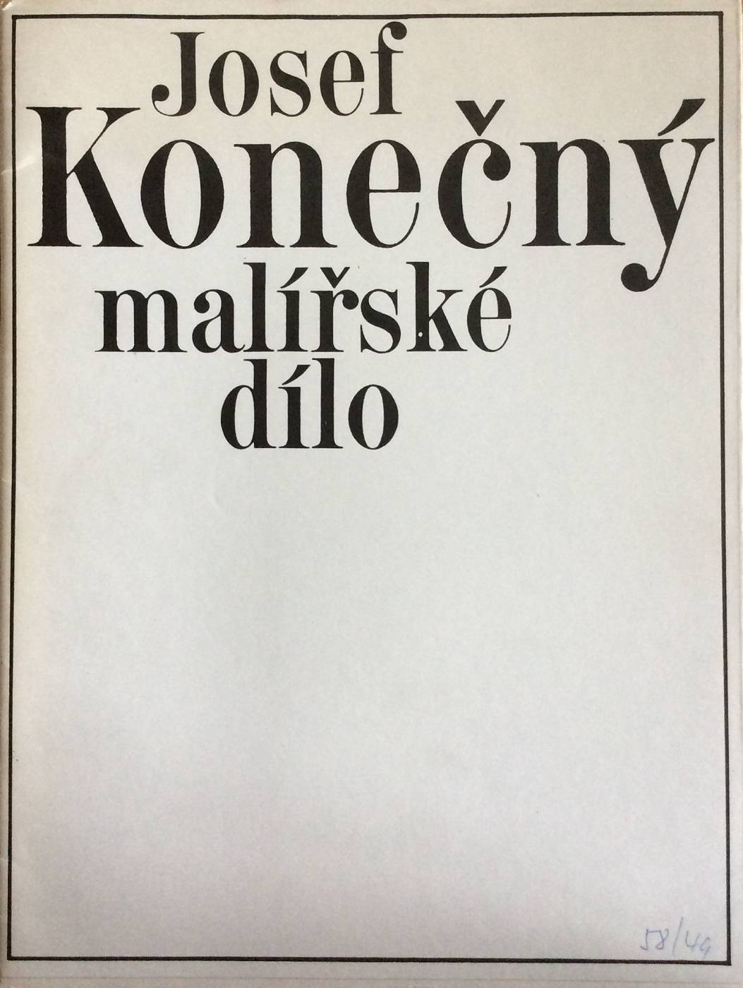 Josef Konečný – Malířské dílo