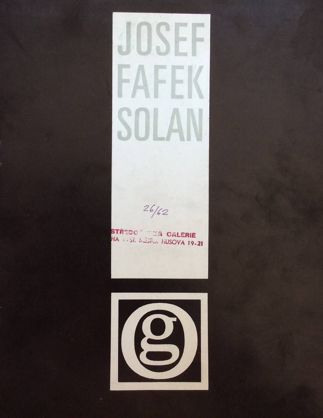 Josef Fafek Solan – Obrazy, kresby, grafika