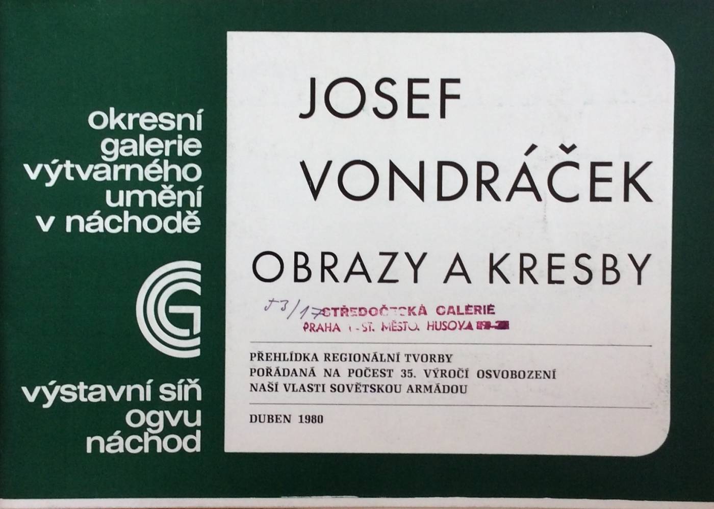 Josef Vondráček – Obrazy a kresby