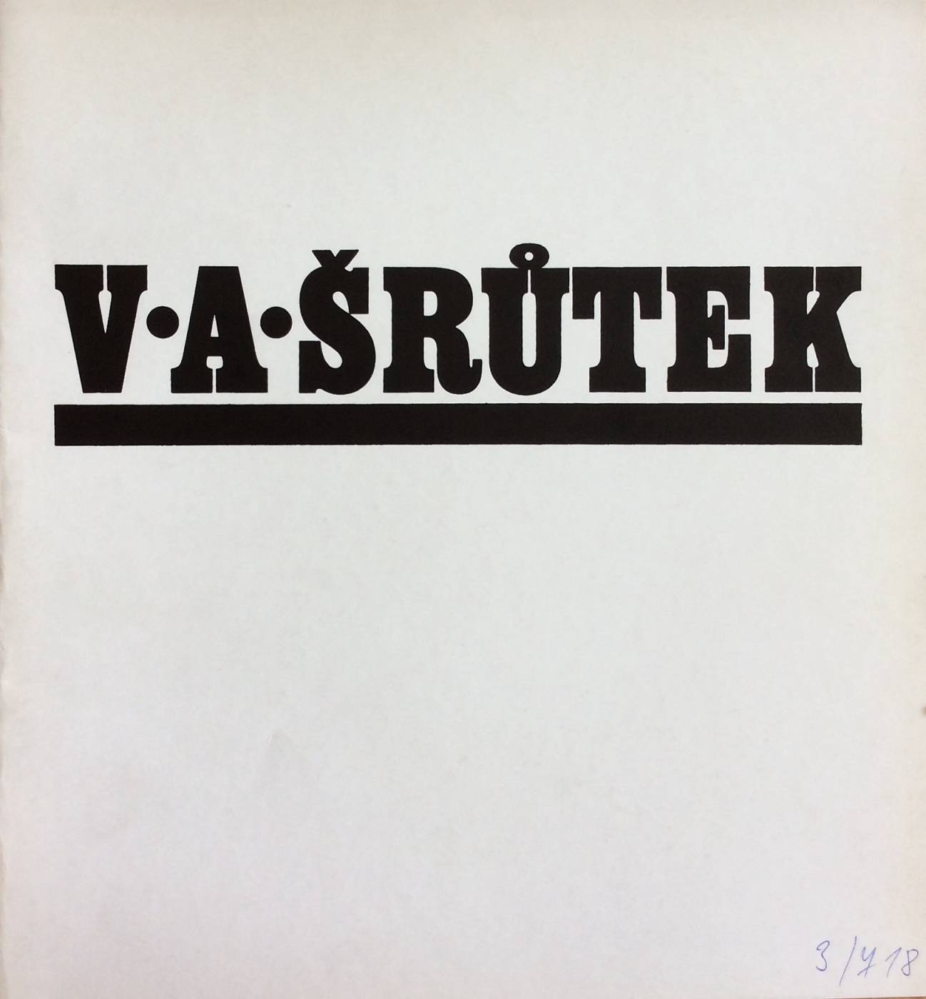 Zasloužilý umělec V. A. Šrůtek – Obrazy, kresby