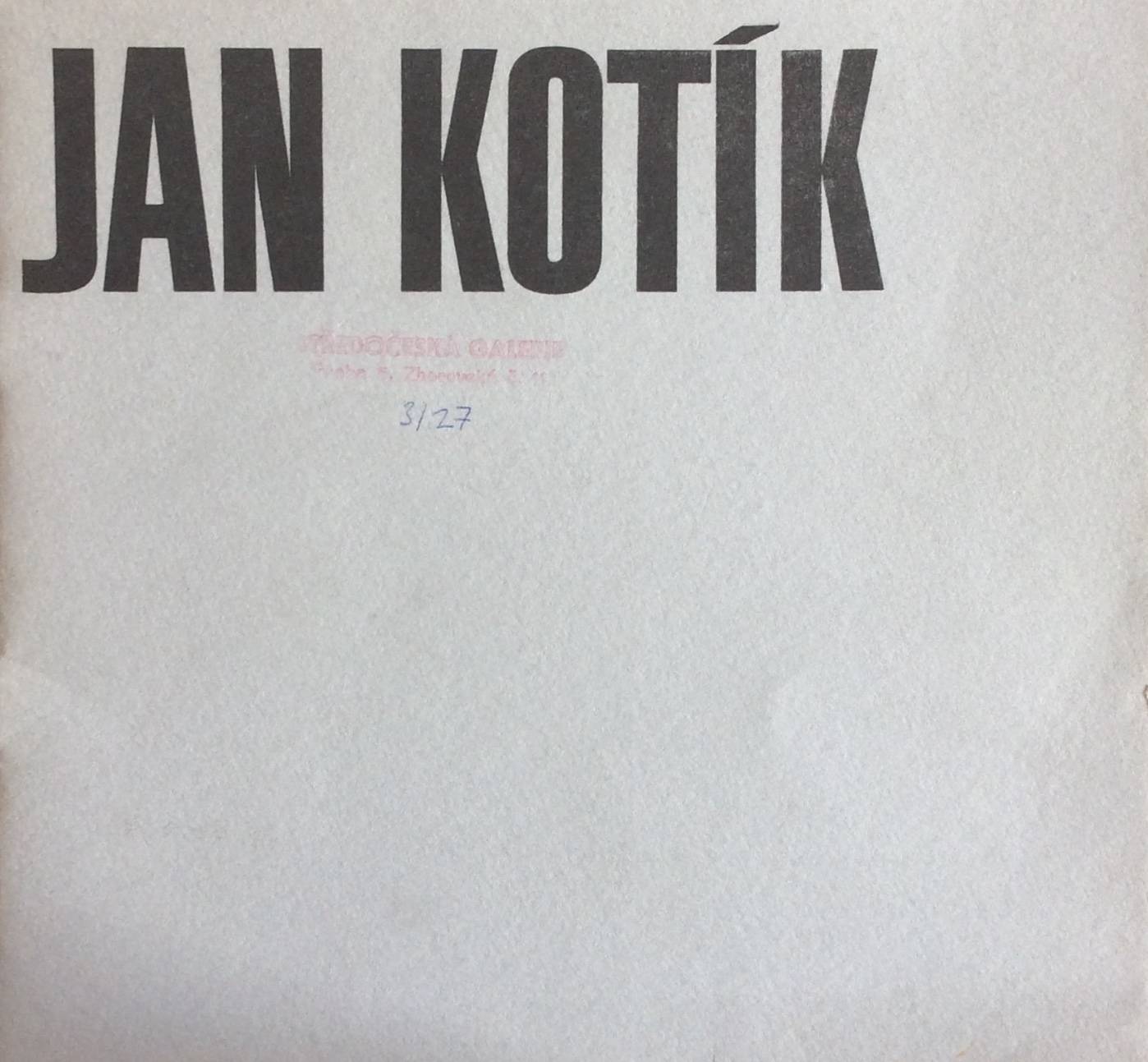 Jan Kotík – práce z let 1939 až 1968
