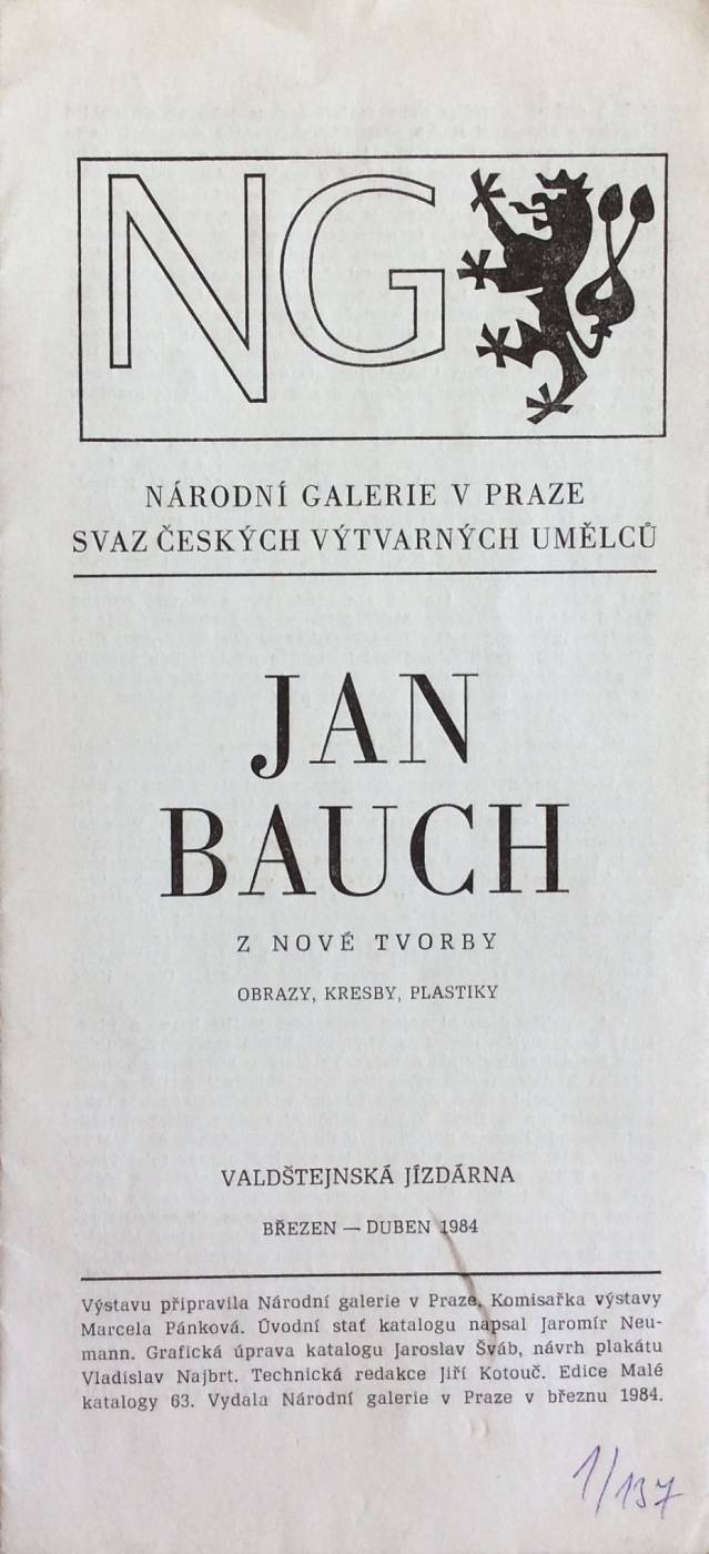 Jan Bauch – z nové tvorby