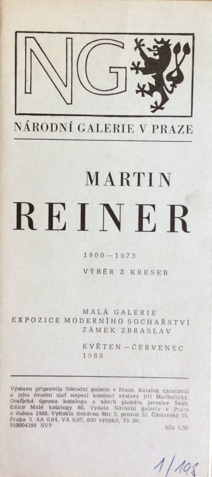 Martin Reiner (1900 – 1973) – výběr z kreseb
