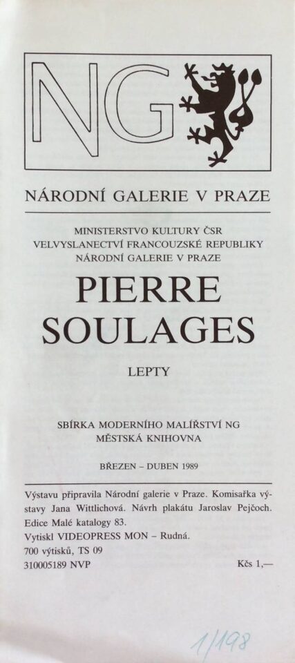 Pierre Soulages – lepty