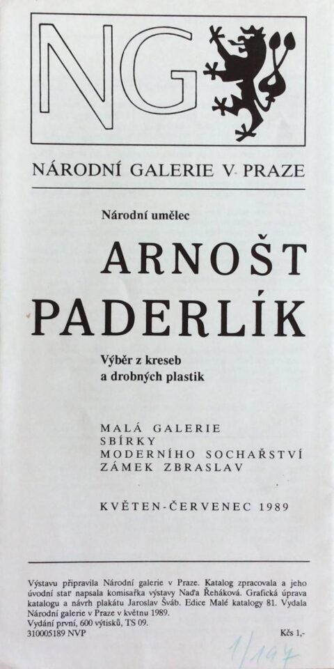 Národní umělec Arnošt Paderlík – výběr z kreseb a drobných plastik