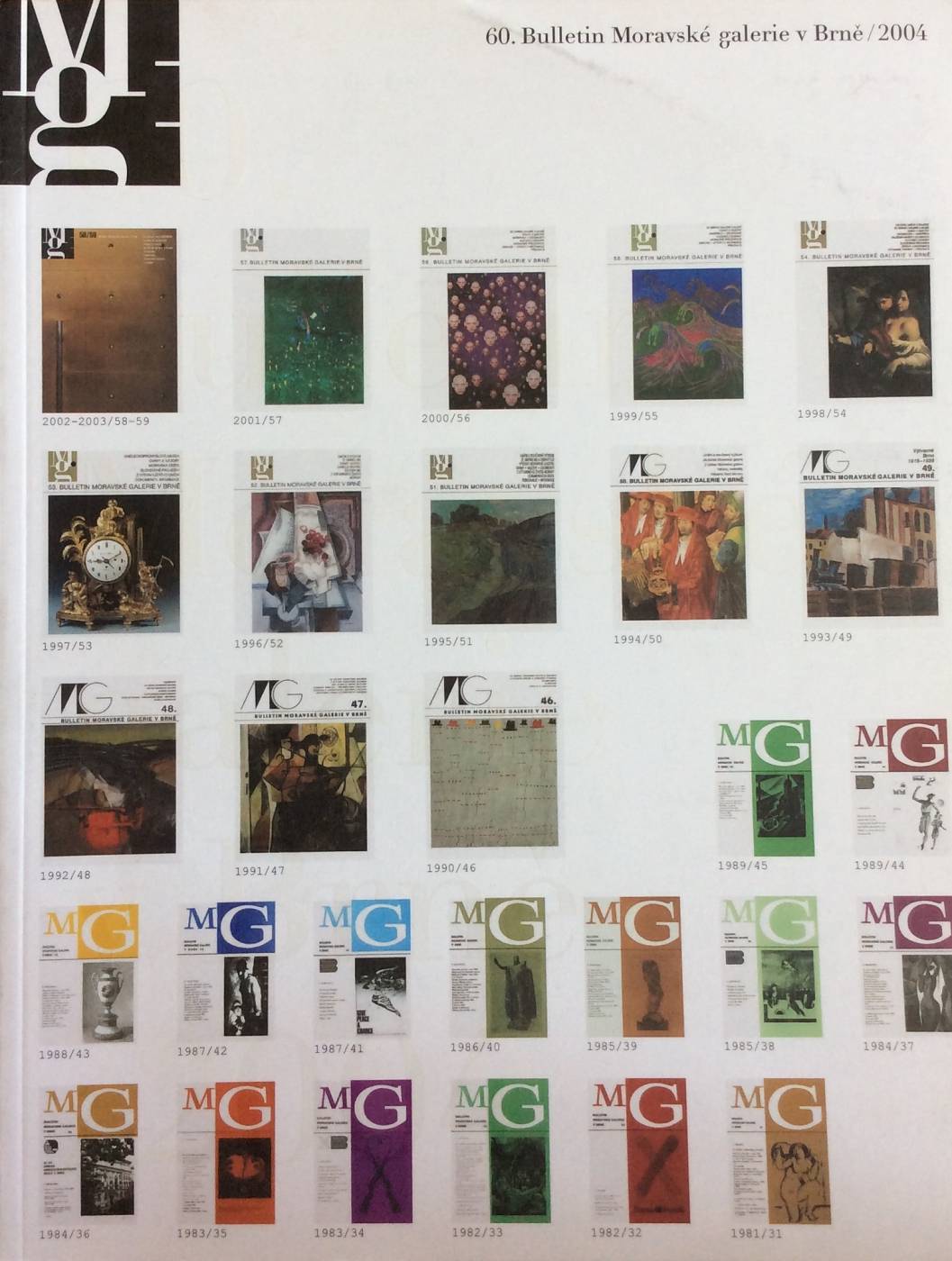 60. Bulletin Moravské galerie v Brně