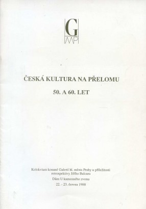 Česká kultura na přelomu 50. a 60. let