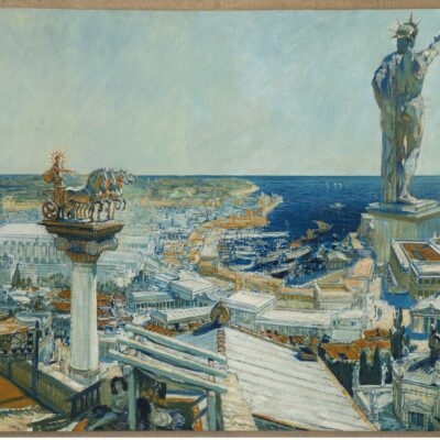 František Kupka, Kolos rhodský (Město), 1906, olej, plátno, 70 x 104 cm, Národní galerie Praha  

© ADAGP, Paris, 2023
