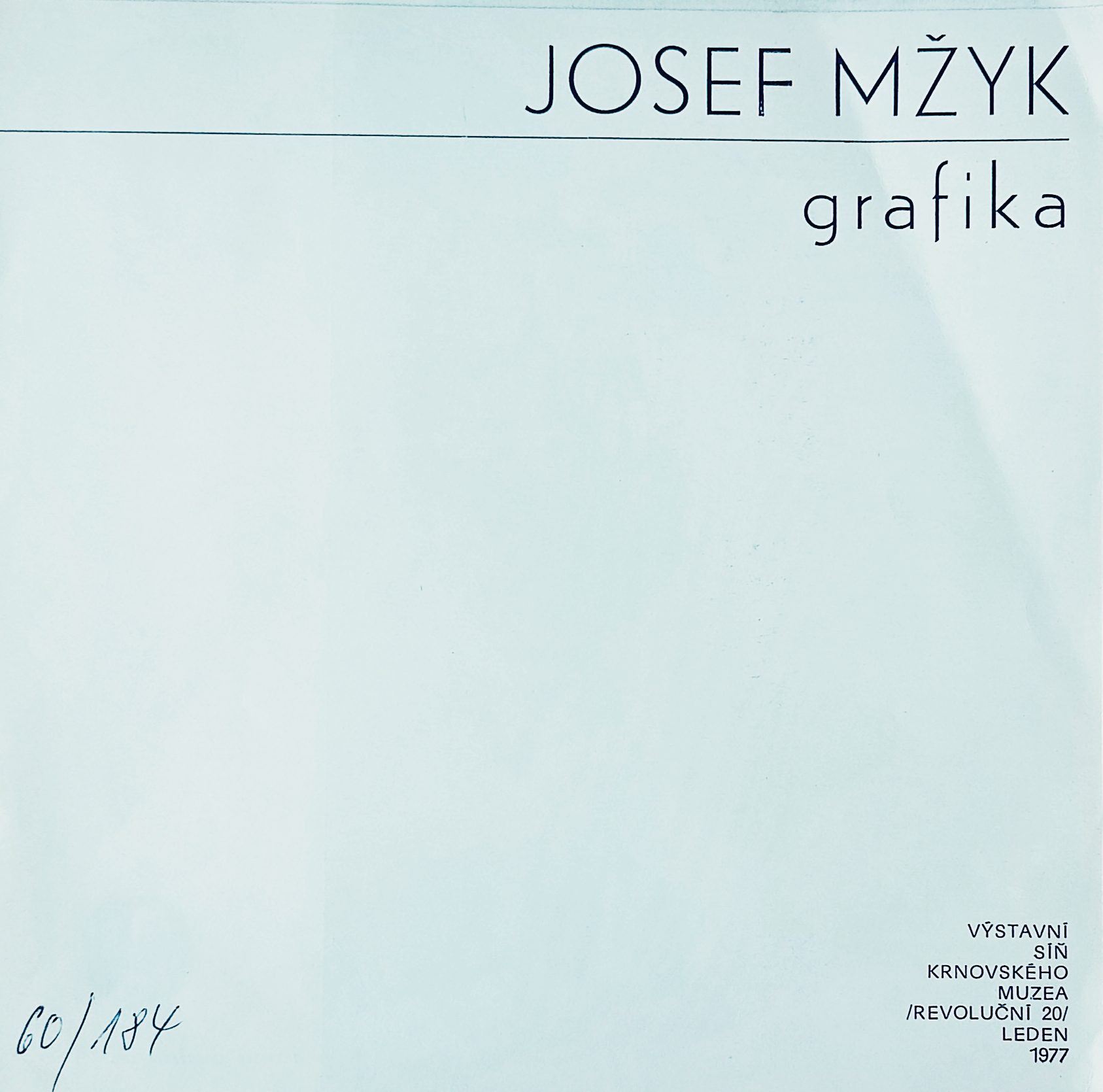 Josef Mžyk – Grafika